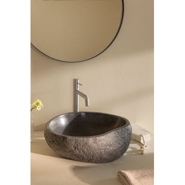 Fedro Betonnen Wastafel Zwart - Sklum