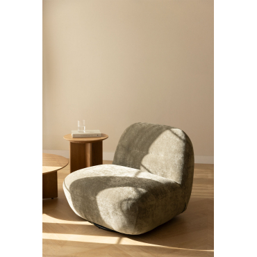 Set Van 2 Sernin Chenille Draaifauteuils Groen – Intens Olijf - Sklum