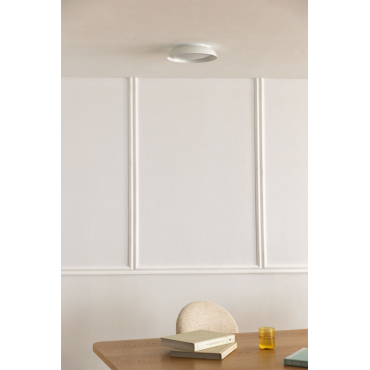 Led-plafondlamp Van Azanuy-staal Wit - Sklum