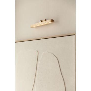 Davies Rubberhouten Led Wandlamp Natuurlijk - Sklum