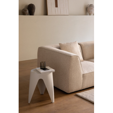 Ronde Bijzettafel Ø40 Cm In Polypropyleen Siurana Grijs – Koel - Sklum
