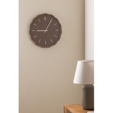 Wandklok In Mdf Ø35 Cm Tovarx Bruin – Chocolade - Sklum