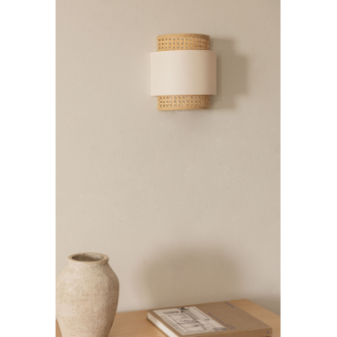Satu Wandlamp Beige – Linnen - Sklum
