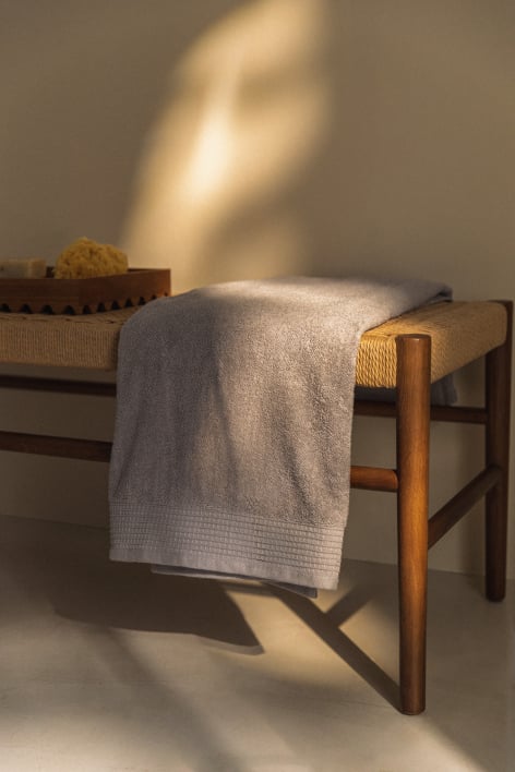 Badstof katoenen handdoek met Claritone rand