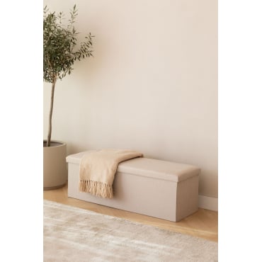 Gipto Katoenen Koffer Beige & ↔︎ 110 Cm - Sklum