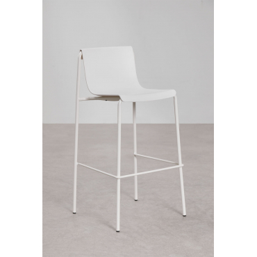 Ismene Polypropyleen Hoge Kruk Gardenia Wit & ↑75 Cm - Sklum