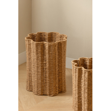 Gevlochten Touw En Metalen Mand Tadinov ↑42 Cm - Sklum