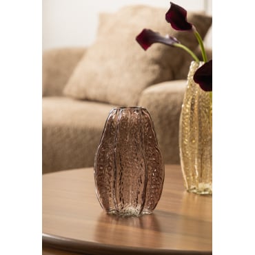 Vaas In Glas Brenat ↑20 Cm - Sklum
