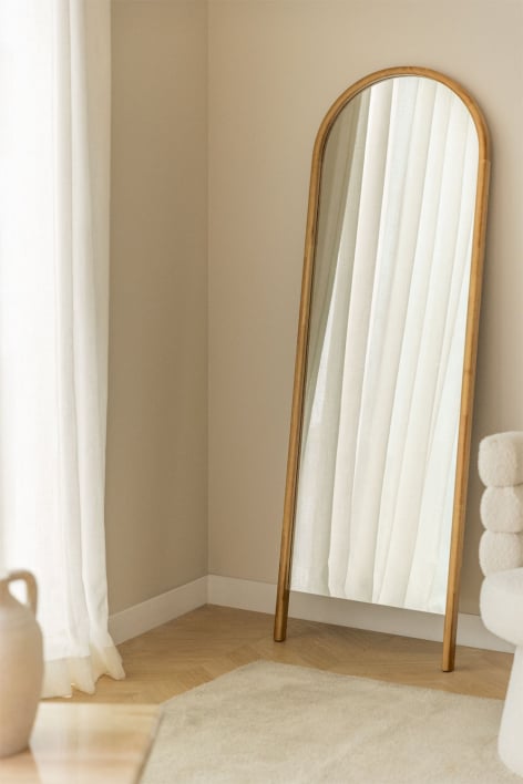 Ovidia wandspiegel 178 x 58 cm in eikenhout