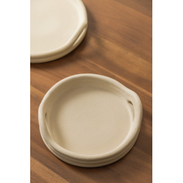 Decoratief Dienblad In Moseirin-steengoed Ø20 Cm - Sklum