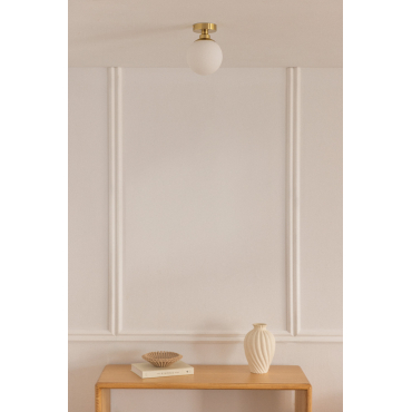 Plafondlamp Met Glazen Bol Uvol Traditional Goud - Sklum