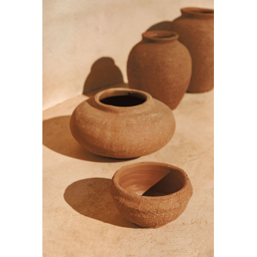 Decoratieve Schaal In Terracotta Agnon Rood Sienna & Ø17 Cm - Sklum