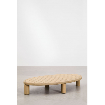 Ovale Salontafel In Acaciahout 140x70 Cm Jerome Lichte Acaciekleur - Sklum