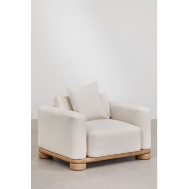 Ioanis Acacia Houten Fauteuil Lichte Acaciekleur - Sklum