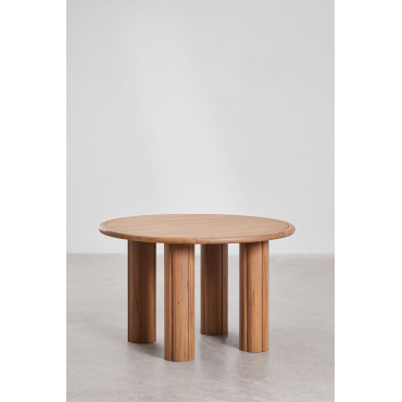 Danara Acacia Houten Ronde Eettafel Ø120 Cm - Sklum