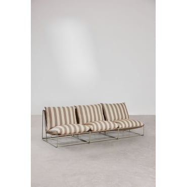 Amaro 3-delige Modulaire Tuinbank Tapioca Beige - Bruin - Mokka - Sklum