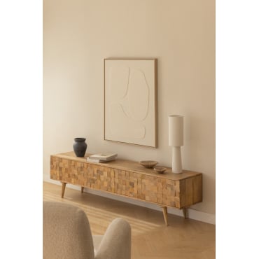 Tv-meubel 200x40 Cm In Mangohout Jaralson Mangohout - Sklum