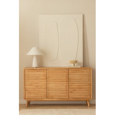 Houten Dressoir Deleyna Bruin – Natuurlijk Hout - Sklum