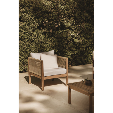 Set Van 2 Tuinstoelen Met Armleuningen In Acaciahout Branson Acacia Bruin - Sklum