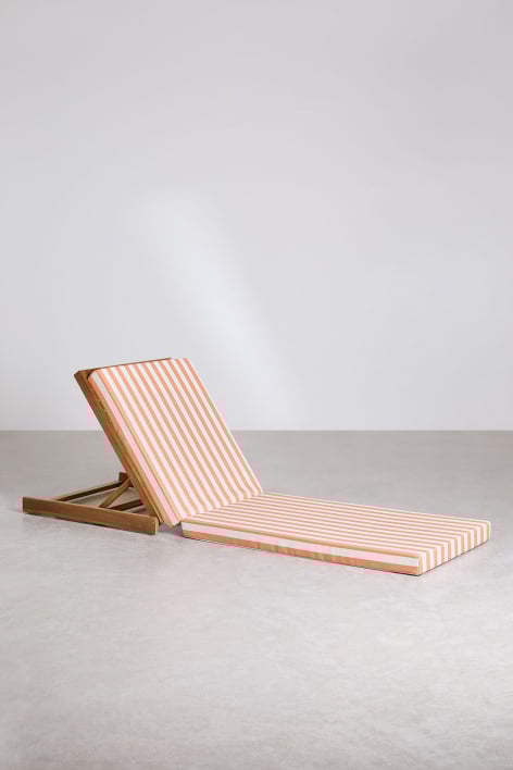 Set van 2 Idaira acaciahouten ligstoelen