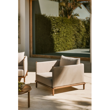 Olivia Tuinstoel In Acaciahout Beige - Semoline - Sklum