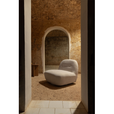 Set Van 2 Sernin Chenille Draaifauteuils Beige – Crème - Sklum