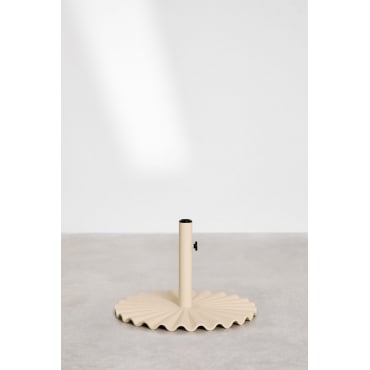 Ronde Stalen Parasolvoet Carolys Tapioca Beige - Sklum
