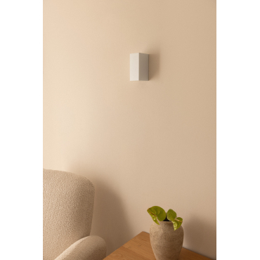 Aluminium Wandlamp Met 2 Dolton Lichtpunten Wit - Sklum