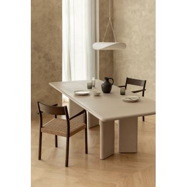 Rechthoekige Eettafel 240x100 Cm In Cement Chelsea Tapioca Beige - Sklum
