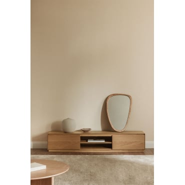 Tv-meubel 180x45 Cm In Mdf Burundi Eikenhout - Sklum