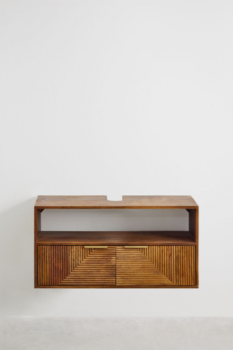 Baty zwevend badkamermeubelset van mangohout