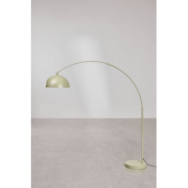 Diala Ijzeren Vloerlamp Groen – Salie & ↑210 Cm - Sklum