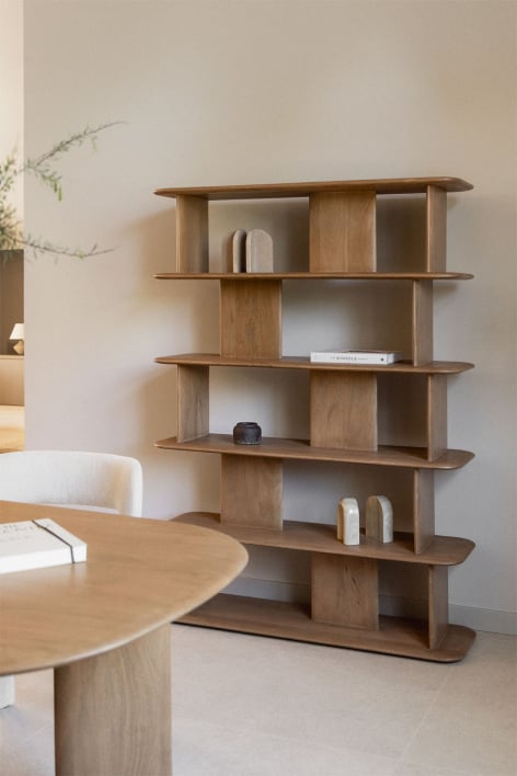 Miller boekenplank in mangohout