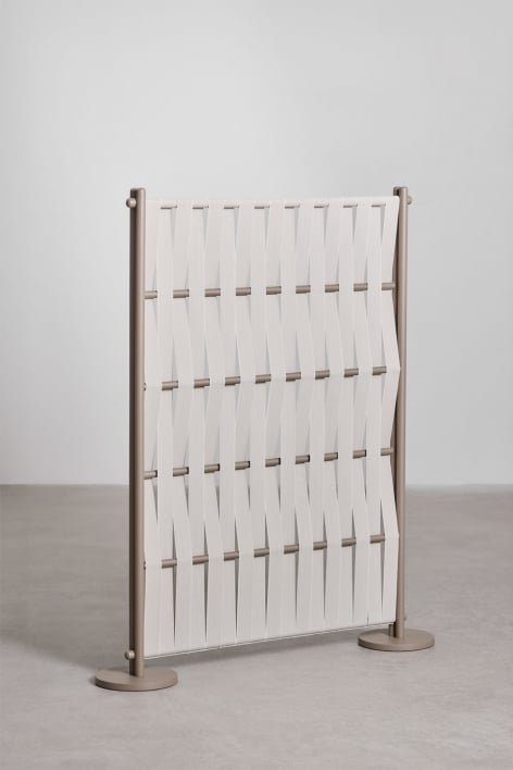 Verpakking van 2 aluminium en touw schermen Tunas - Beige – crème