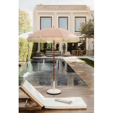 Miska Ø175 Cm Parasol Van Stof En Staal Roze – Kwarts - Sklum