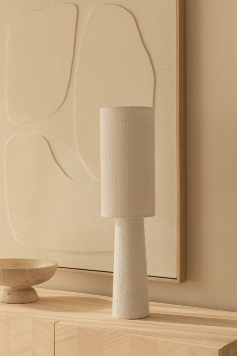 Bercy tafellamp van stof en ijzer