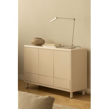 Michigan Stalen Dressoir Tapioca Beige - Sklum