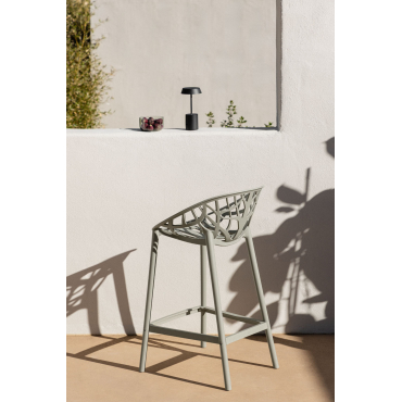Verpakking Van 2 Ores Polypropyleen Hoge Tuinkrukken Groen – Khaki & ↑65 Cm - Sklum