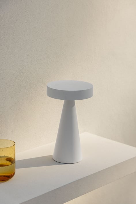Draadloze LED-buiten tafellamp van ijzer Catinca