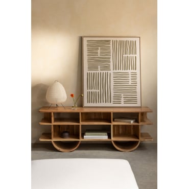 Flin Houten Stellingkast Rustiek Acaciabruin & ↑55 Cm - Sklum