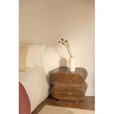 Set Van 2 Nachtkastjes 55x35 Cm In Elaia Mangohout Mangohout - Sklum