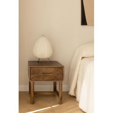 Set Van 2 Nachtkastjes 45x45 Cm In Aloma Mangohout Mangohout - Sklum