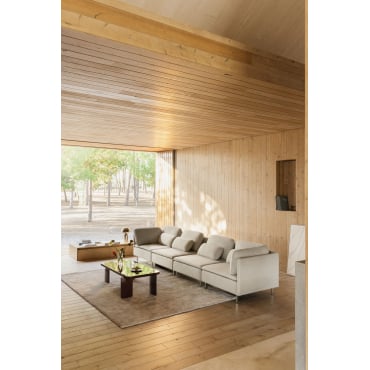 Oriol 4-delige Modulaire Bank Stof Crème Beige - Sklum