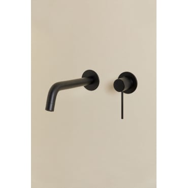 Orveta Inbouw Wastafelkraan Van Messing Zwart - Sklum