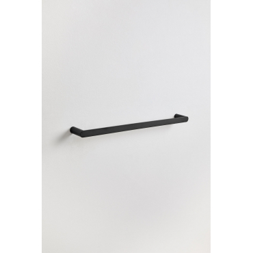Wandhanddoekrek Met Stang (↔︎60 Cm) Voor Badkamer In Rvs Alameda Zwart - Sklum
