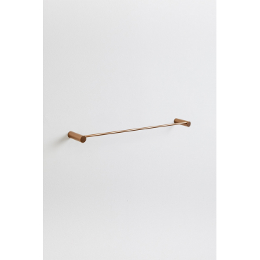 Devon Rvs Wandgemonteerde Handdoekhouder Met Stang (↔︎60 Cm) Rosé Goud - Sklum