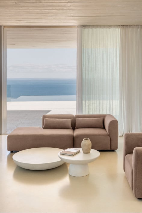 Fogler 2-delige modulaire hoekbank met chaise longue links