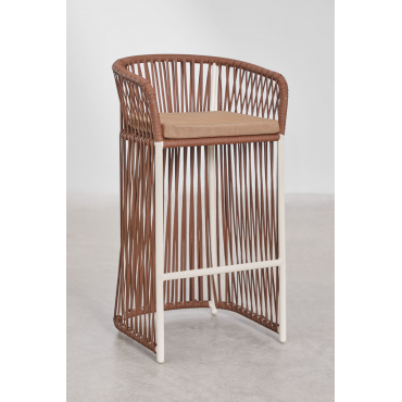 Pakket Van 2 Sophie Hoge Krukken Nagi Brąz & ↑75 Cm - Sklum