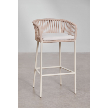 Verpakking Van 2 Arhiza Hoge Krukken Tapioca Beige & ↑75 Cm - Sklum