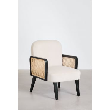 Icon Fluwelen Fauteuil Beige – Crème - Sklum